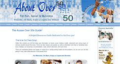Desktop Screenshot of aboutover50.com.au